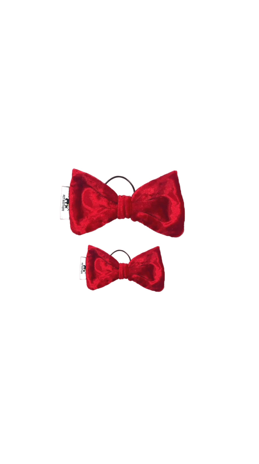 Velvet Red  Hairbow