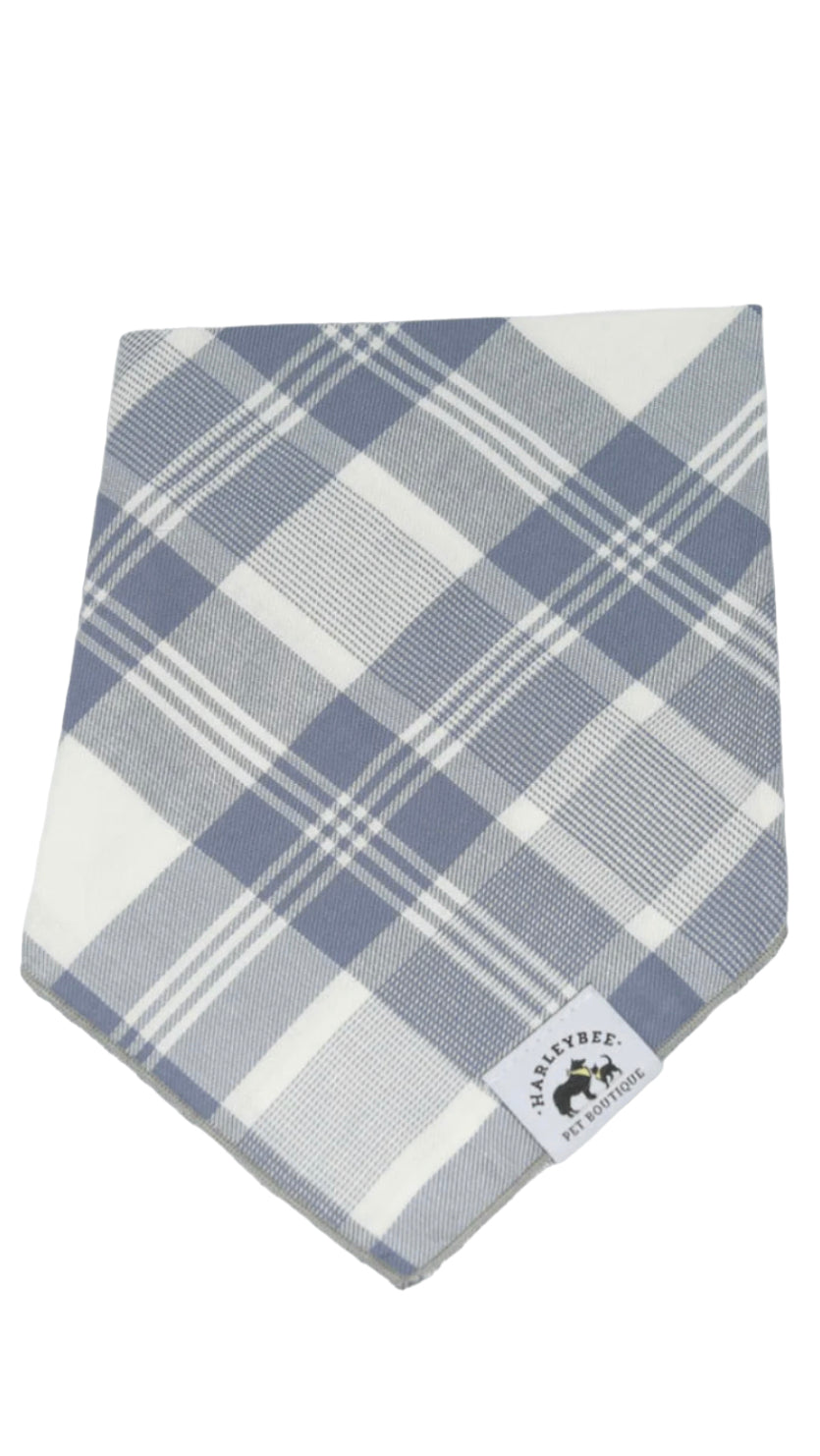 Flannel Smoky Blue Bandana