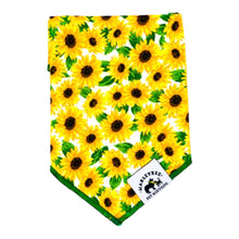 Load image into Gallery viewer, Floral Sunflower Yellow Bandana
